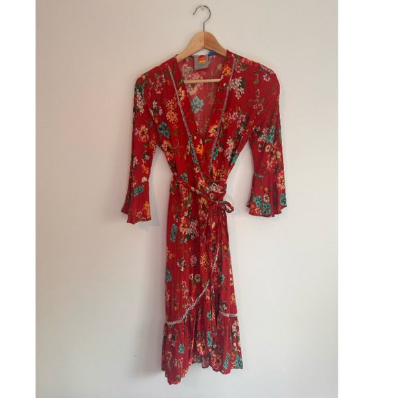 Anthropologie Farm Rio Kenzie Wrap Dress - Picture 3 of 5